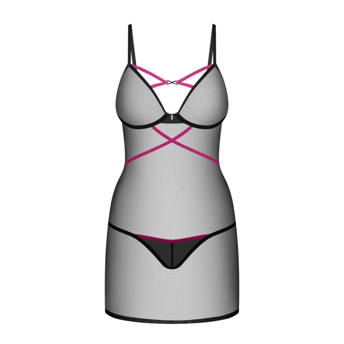 Пеньюар Obsessive Novenes chemise & thong M/L