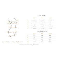Сорочка Obsessive Euridia chemise & tanga XS/S