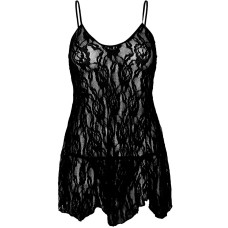 Пеньюар Leg Avenue Rose Lace Flair Chemise Black One Size
