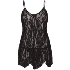 Пеньюар Leg Avenue Rose Lace Flair Chemise Black Plus Size
