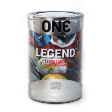 Набор презервативов ONE Legend XL, 100 шт, увеличенный размер, расширение на конце, упаковка-тубус