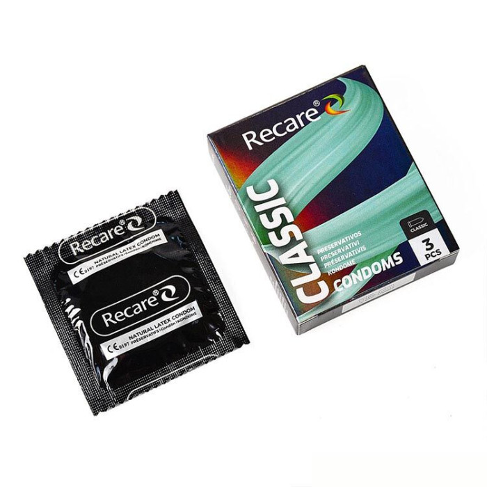 Презервативы Holographic Recare Classic Condoms 3 шт, классические