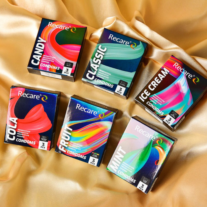 Презервативы Holographic Recare Classic Condoms 3 шт, классические