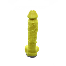 Крафтове мило-член із присоскою Чистий Кайф Yellow size XL, натуральне