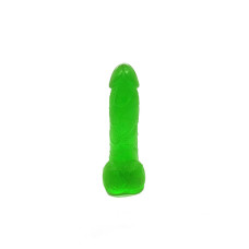 Крафтове мило-член із присоскою Чистий Кайф Green size S натуральне