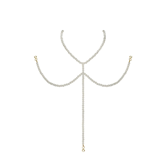 Ожерелье под жемчуг на декольте Obsessive A757 necklace pearl
