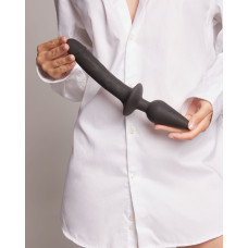 Анальная пробка с дилдо 2в1 Strap-On-Me SWITCH PLUG-IN REALISTIC DILDO Black L, диаметр 4,5/3,4 см