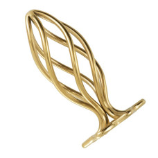 Анальна пробка LOCKINK SEVANDA Hollow Spiral Golden Metal Anal Plug - S size