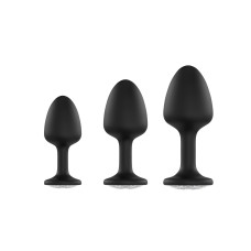 Анальна пробка Dorcel Geisha Plug Diamond M з кулькою всередині, створює вібрації, макс. діаметр 3,2