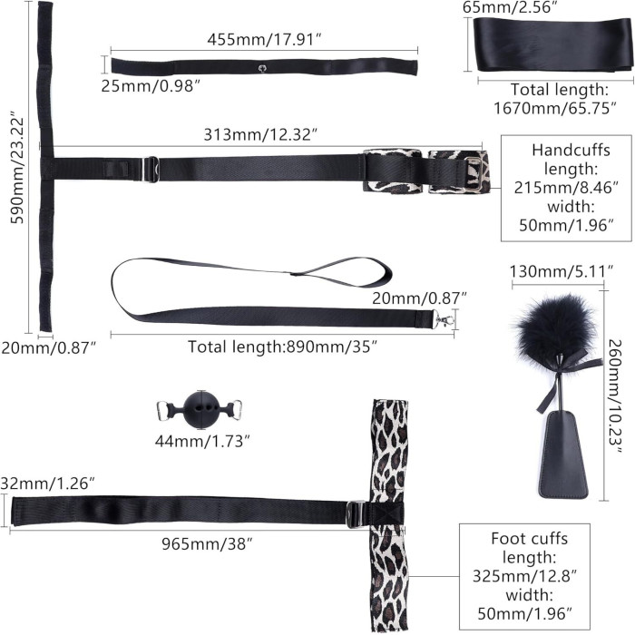 БДСМ-набір LOCKINK YEAHWOW Armbinder Restraint Set Black