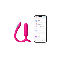 Анальна смарт-вібропробка Lovense Lush Anal, дуже потужна, LED-підсвічування