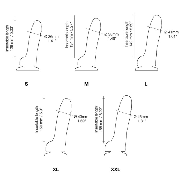 Реалистичный фаллоимитатор Strap-On-Me Sliding Skin Realistic Dildo Vanille XXL, эффект подвижной ко