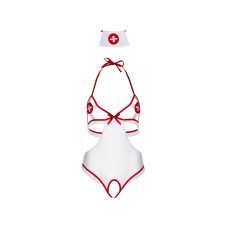 Костюм медсестры Leg Avenue Naughty Nurse, one size, боди и шапочка