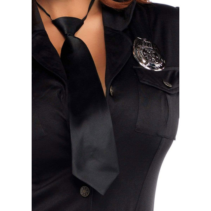 Эротический костюм полицейской Leg Avenue Dirty Cop S/M, 6 предметов