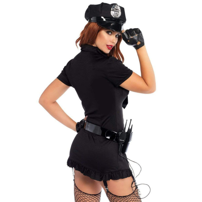 Эротический костюм полицейской Leg Avenue Dirty Cop S/M, 6 предметов