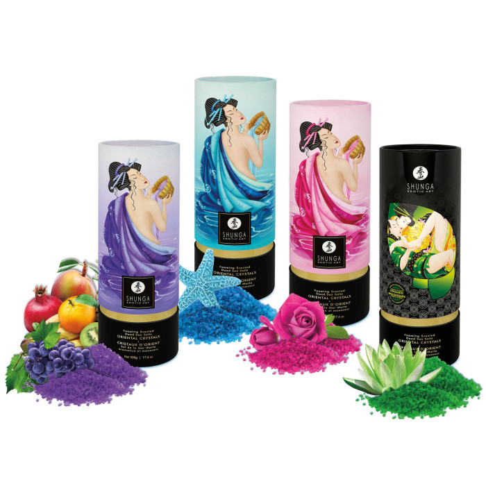 Пенящаяся соль для ванны Shunga Dead Sea salt Oriental Crystals — Ocean Temptations (500 г)