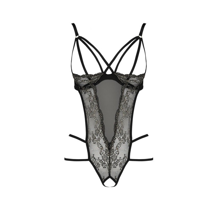 Распродажа!!! Боди монокини с открытой грудью VALERY BODY black XXL/XXXL - Passion Exclusive