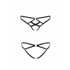 Трусики зі стреп Passion Exclusive NICKY THONG XXL/XXXL, black