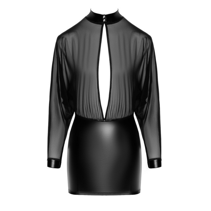 Платье Noir Handmade F348 Powerwetlook and tulle dress - XL