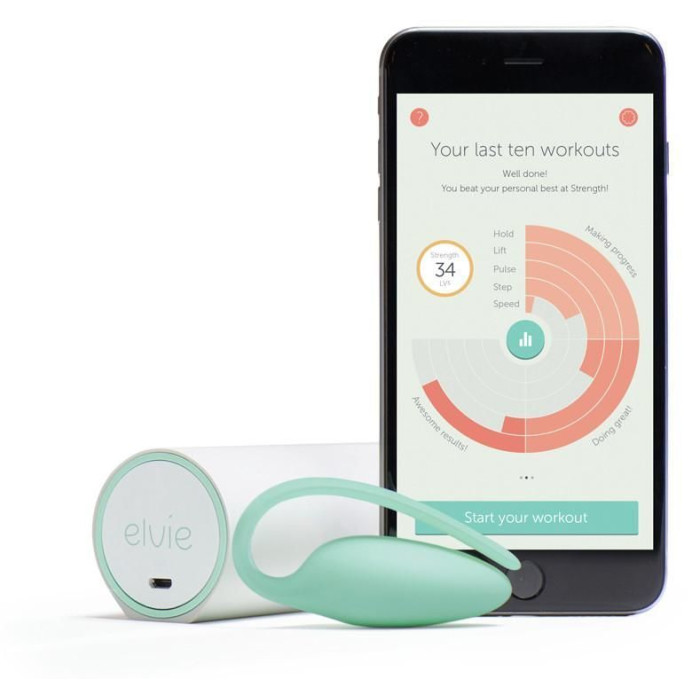 Премиум тренажер Кегеля Elvie Exercise Tracker, индукционная зарядка, PRO-приложение, без вибрации