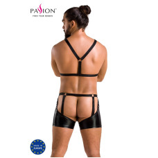 Комплект еротичної чоловічої білизни Passion 047 SET JOHN L/XL Black, труси, портупея