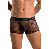 Чоловічі прозорі боксери Passion 032 SHORT JAMES S/M Black, сітка