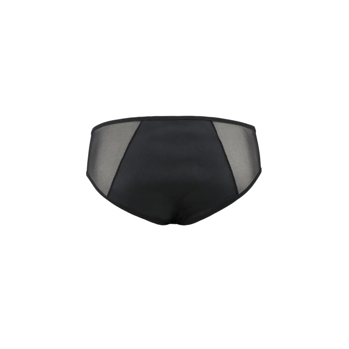 Чоловічі сліпи на блискавці Passion 042 SLIP TIMMY XXL/XXXL Black, екошкіра, сітка