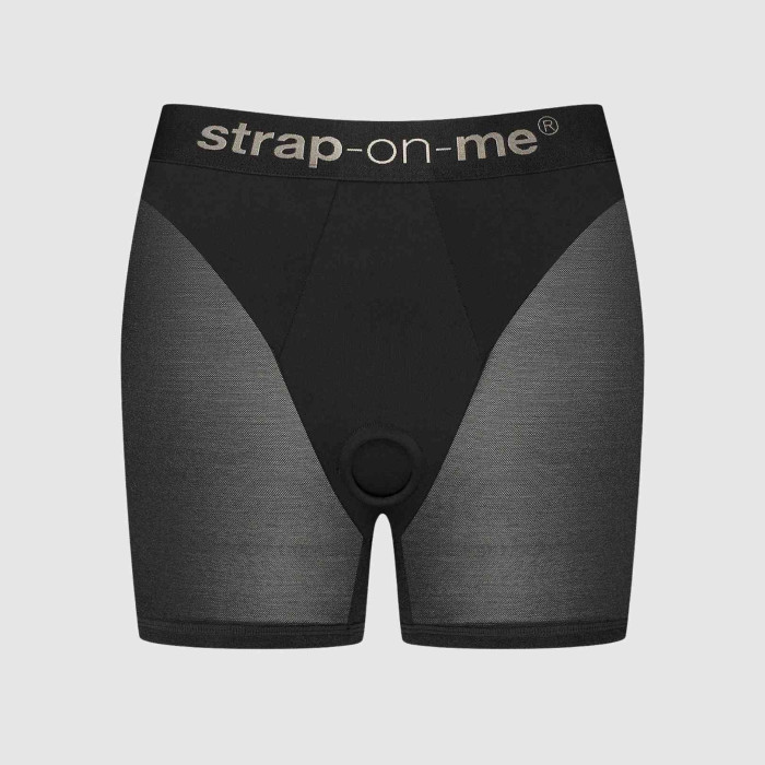 Шорти з фіксацією ділдо Strap-On-Me Harness Lingerie Halo - L - Black