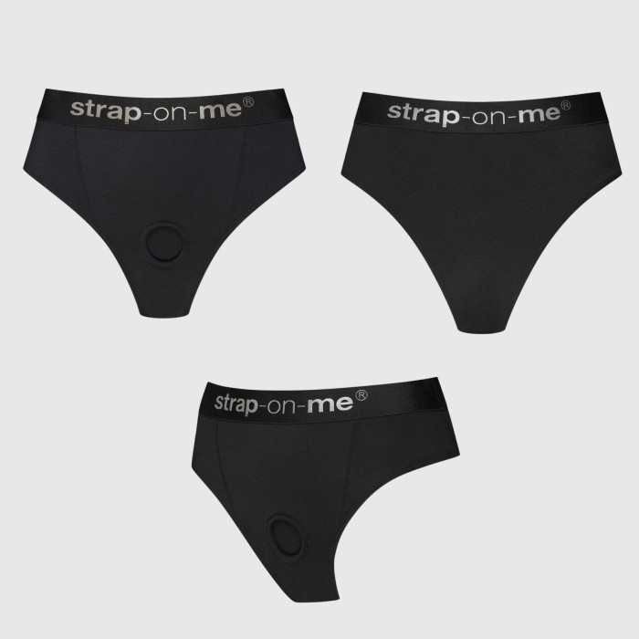 Трусики з фіксацією дилдо Strap-On-Me Harness Lingerie Idole - XS - Black