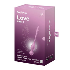 Вагінальні кульки з вібрацією Satisfyer Love Birds 1 Connect App Pink