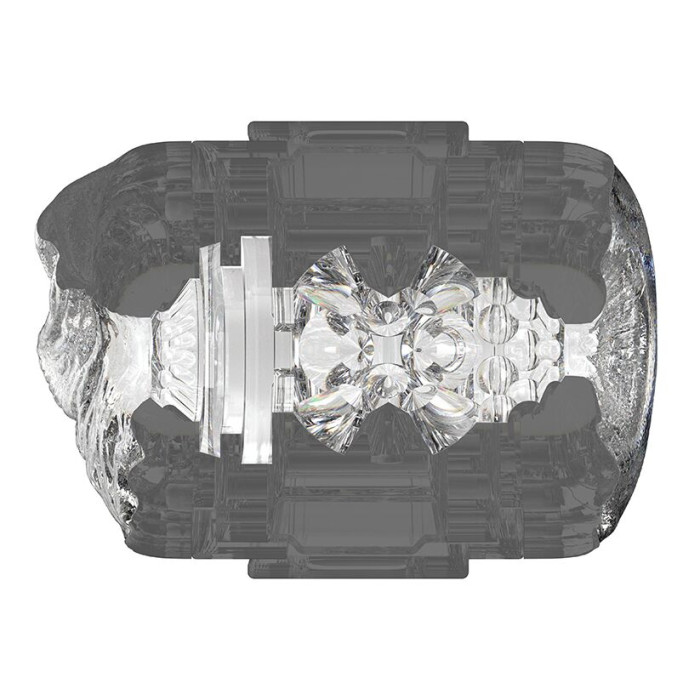 Двусторонний мастурбатор Fleshlight Quickshot Stoya, компактный, сквозной, со слепка вульвы и ануса порнозвезды