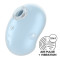 Вакуумний кліторальний стимулятор із вібрацією Satisfyer Cutie Ghost Blue