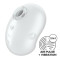 Вакуумний кліторальний стимулятор із вібрацією Satisfyer Cutie Ghost White