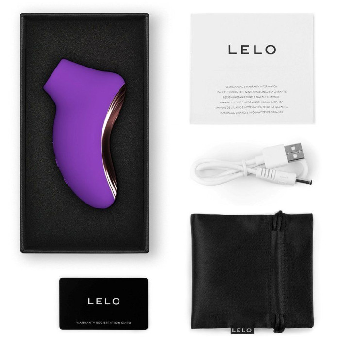 Звуковой стимулятор клитора LELO SONA 2 Travel Purple, тревел-версия, 12 режимов
