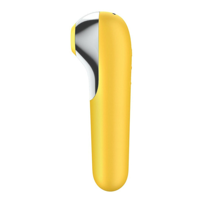 Смарт вибратор и вакуумный стимулятор 2-в-1 Satisfyer Dual Love Yellow