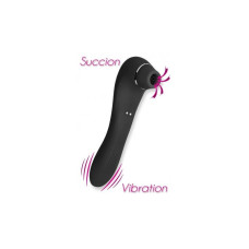 Вібратор і вакуумний стимулятор Alive Midnight Quiver Black - іграшка 2 в 1