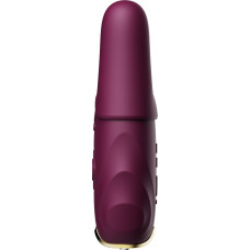Смарт-вібратор для грудей Zalo - Nave Velvet Purple, пульт ДК, робота через додаток