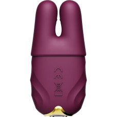Смарт-вібратор для грудей Zalo - Nave Velvet Purple, пульт ДК, робота через додаток