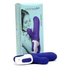 Потужний вібратор-кролик Satisfyer Vibes Magic Bunny, два мотори, літій силікон, 12 режимів роботи