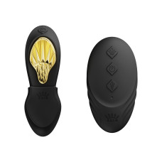 Смарт-вібратор у трусики Zalo - AYA Obsidian Black, насадка та пульт ДК