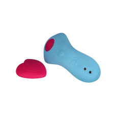 Вібратор у трусики FairyGasm HeartGem blue з пультом дистанційного керування.