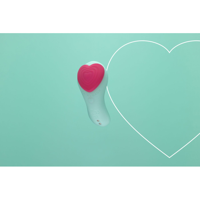 Вібратор у трусики FairyGasm HeartGem green,з пультом дистанційного керування.