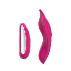 Вібратор у трусики Liebe Panty Vibe Recargable Cerise, нагрів до 39 °C, пульт, трусики в комплекті