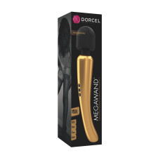 Потужний вібромасажер Dorcel Megawand Gold який перезаряджається, 160 режимів
