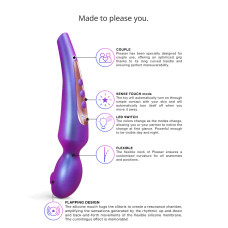 Стимулятор для клитора Love To Love Pleaser Iridescent Night, эффект постукивания, 5 режимов