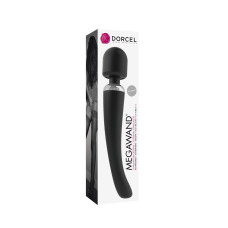 Потужний вібромасажер Dorcel Megawand Black перезаряджуваний, 160 режимів