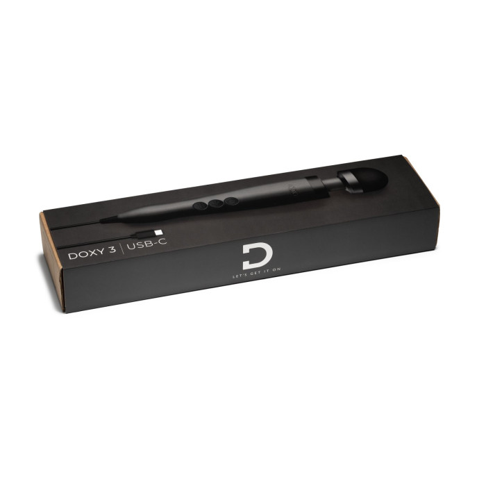 Вібромасажер DOXY3 USB-C Massager MATTE BLACK