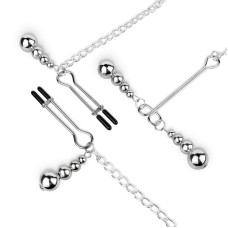 Затискачі для сосків та клітора Bedroom Fantasies: Nipple and Clitoris Clamps - Silver
