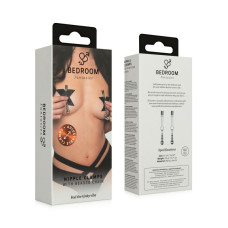 Затискачі для сосків Bedroom Fantasies: Nipple Clamps with Beaded Chain - Silver